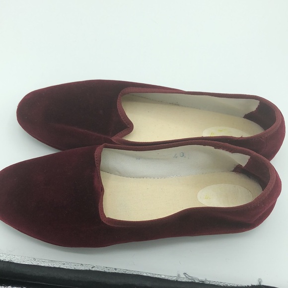 drogheria crivellini Shoes - DROGHERIA CRIVELLINI VELVET SLIPPERS BURGUNDY For Women Size EU (40) US 9